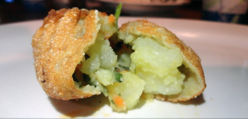 Veggie Momo Close Up