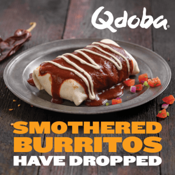Qdoba Smothered Burritos