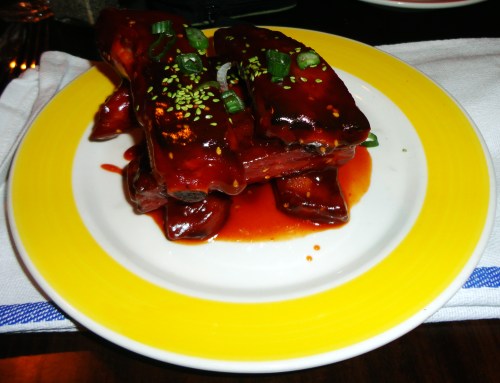 Smoked St. Louis Ribs with Sriracha BBQ sauce