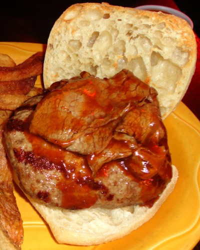 Iron Horse Burger Selfie