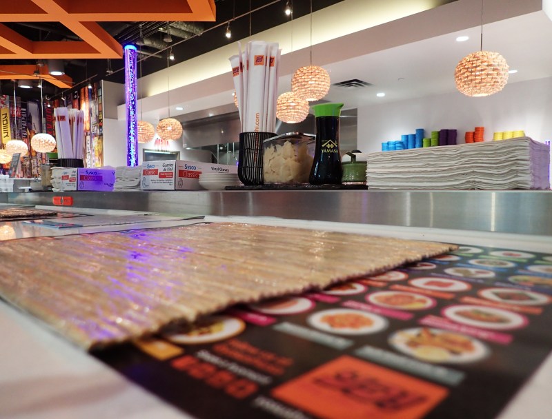 Our work station for the night.